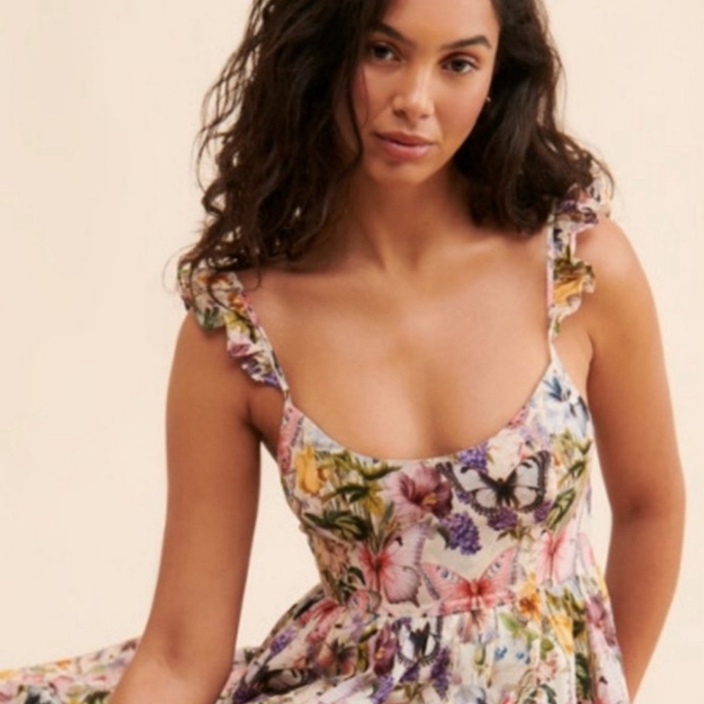 Selkie The Penny Lane Dress in Butterfly Botanics